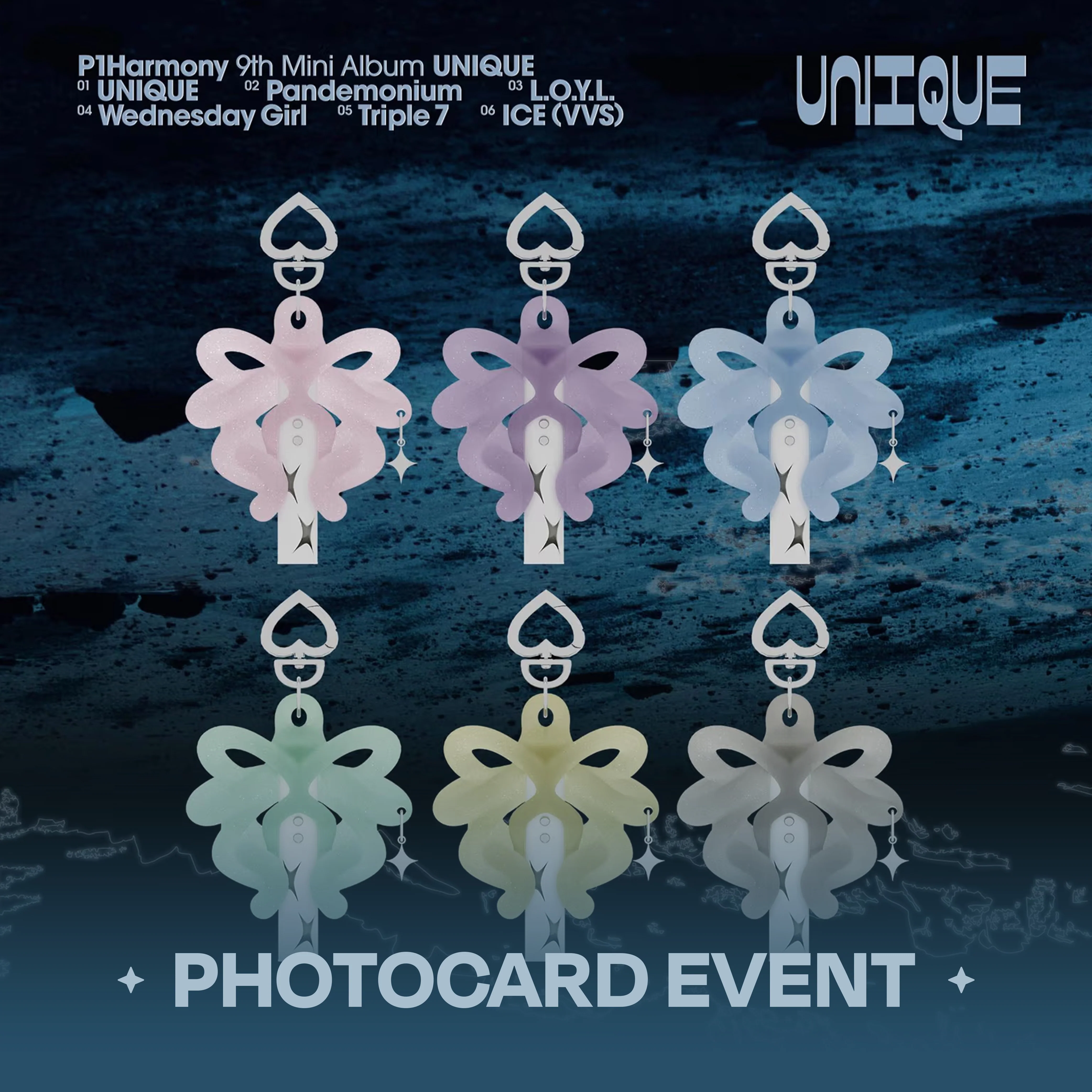 P1Harmony UNIQUE (Light Keyring Ver.) (Limited Edition)